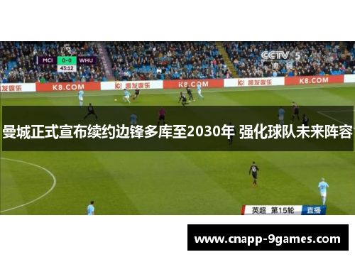 曼城正式宣布续约边锋多库至2030年 强化球队未来阵容